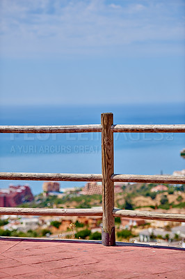 Buy stock photo Viewpoint - the beautiful Malaga, Andalusia, Spain