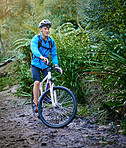 Mountain biking- it's what he does for fun