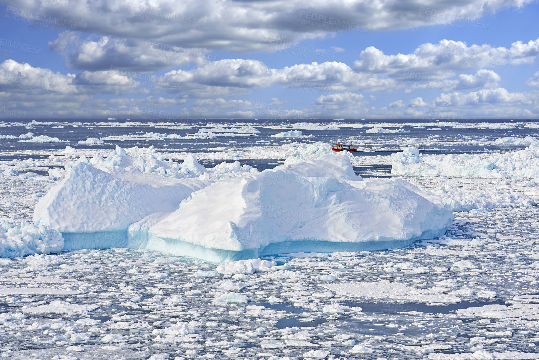 Buy stock photo Iceberg around greenland