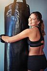 Staying in great shape with her boxing workouts