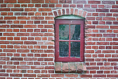 Buy stock photo Cropped shot of a facebrick wall