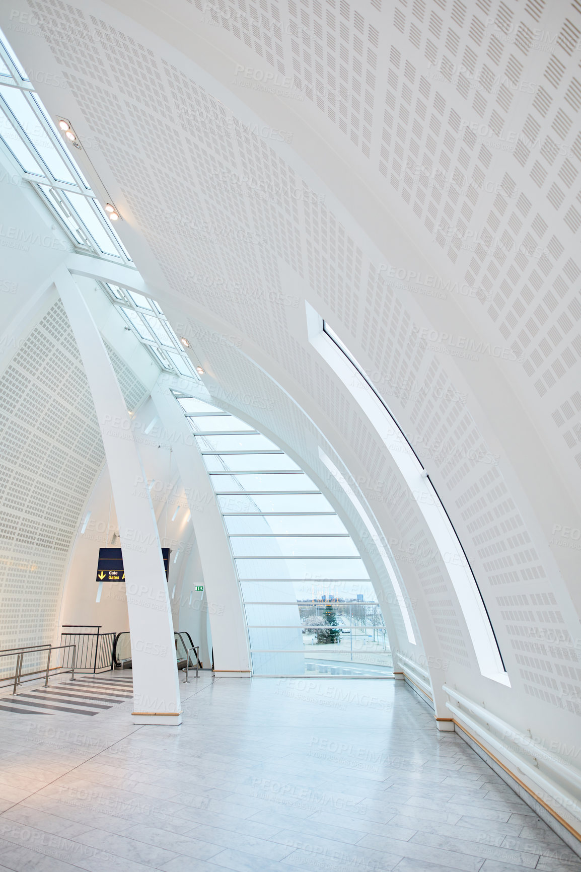 Buy stock photo The the airport terminal - abstract architectural details