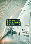 The airport terminal - abstract background