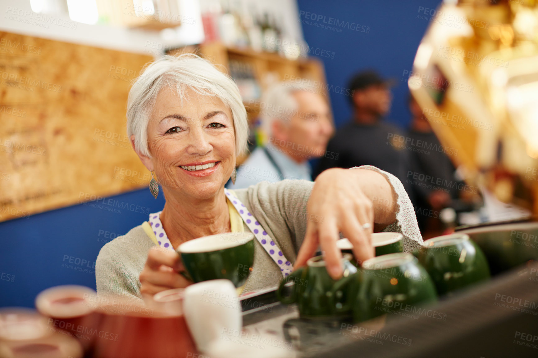 Buy stock photo Shot of a senior couple running a small business together