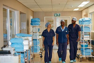 Buy stock photo Cropped shot of medical staff in a hospital