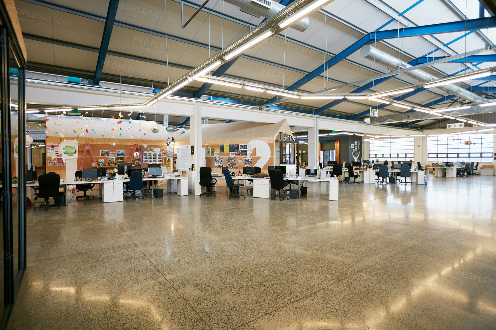 Buy stock photo Shot of an empty office