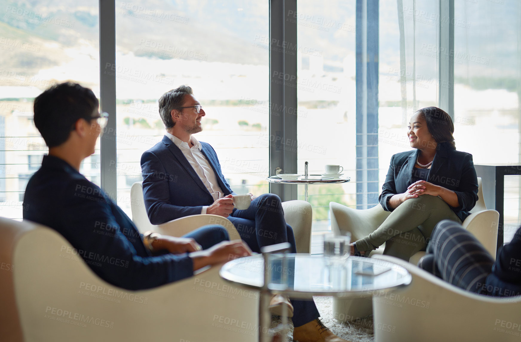 Buy stock photo Business, people and diversity in collaboration for project at workplace, office or company as team. Group, meeting and ideas for corporate in discussion for planning or development as colleagues