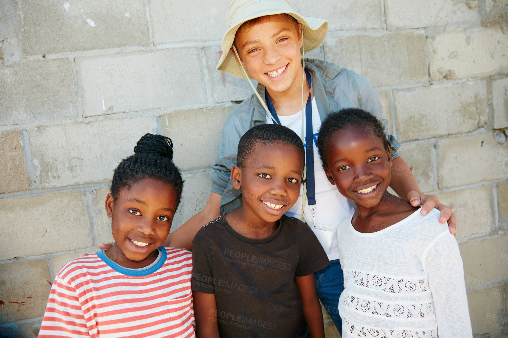 Buy stock photo Shot of kids at a community outreach event