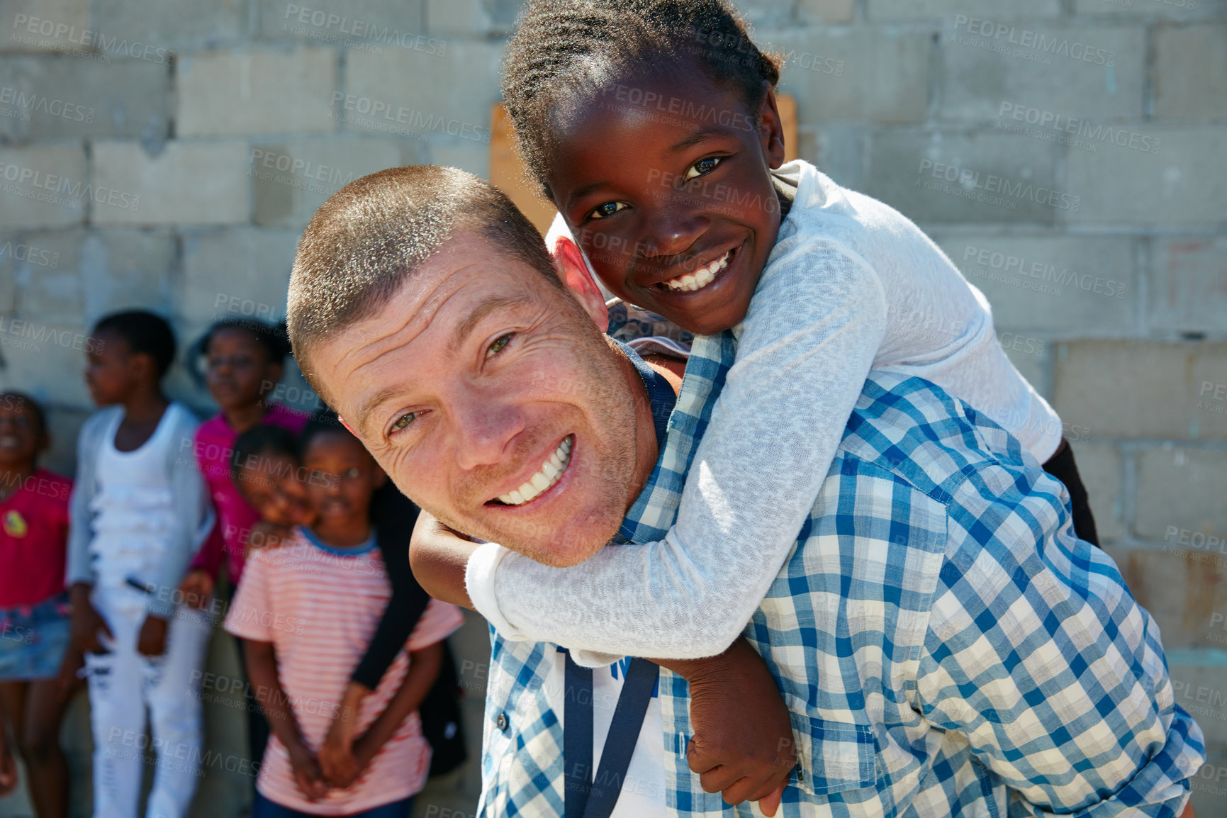 Buy stock photo Shot of kids at a community outreach event