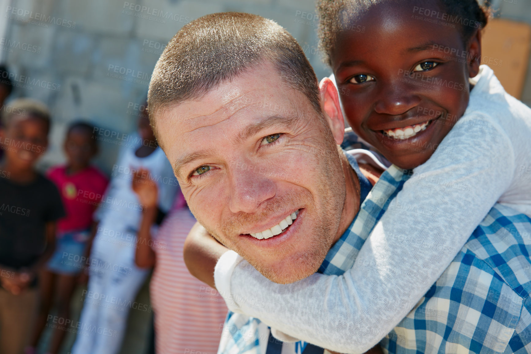 Buy stock photo Shot of kids at a community outreach event