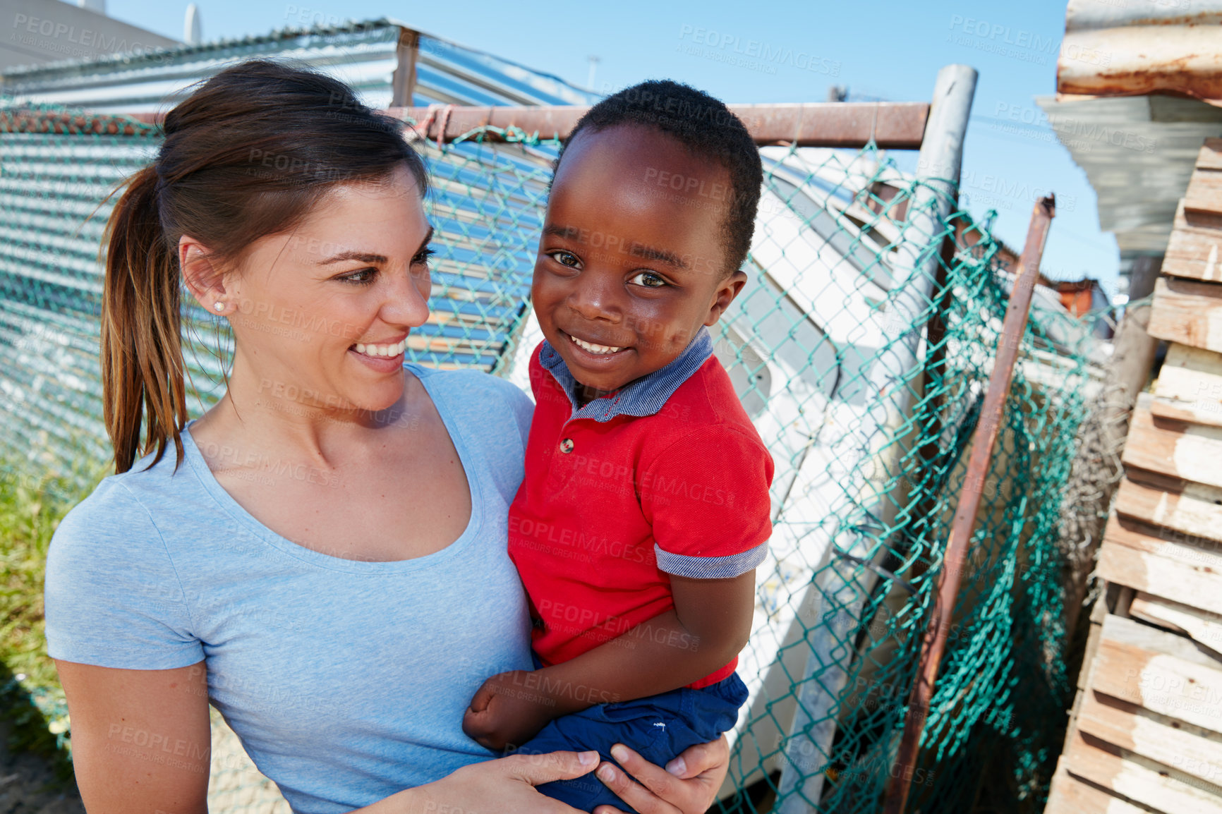 Buy stock photo Shot of kids at a community outreach event