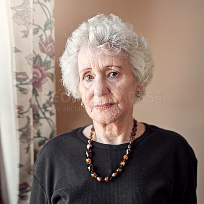 Buy stock photo Shot of a senior adult in a retirement home