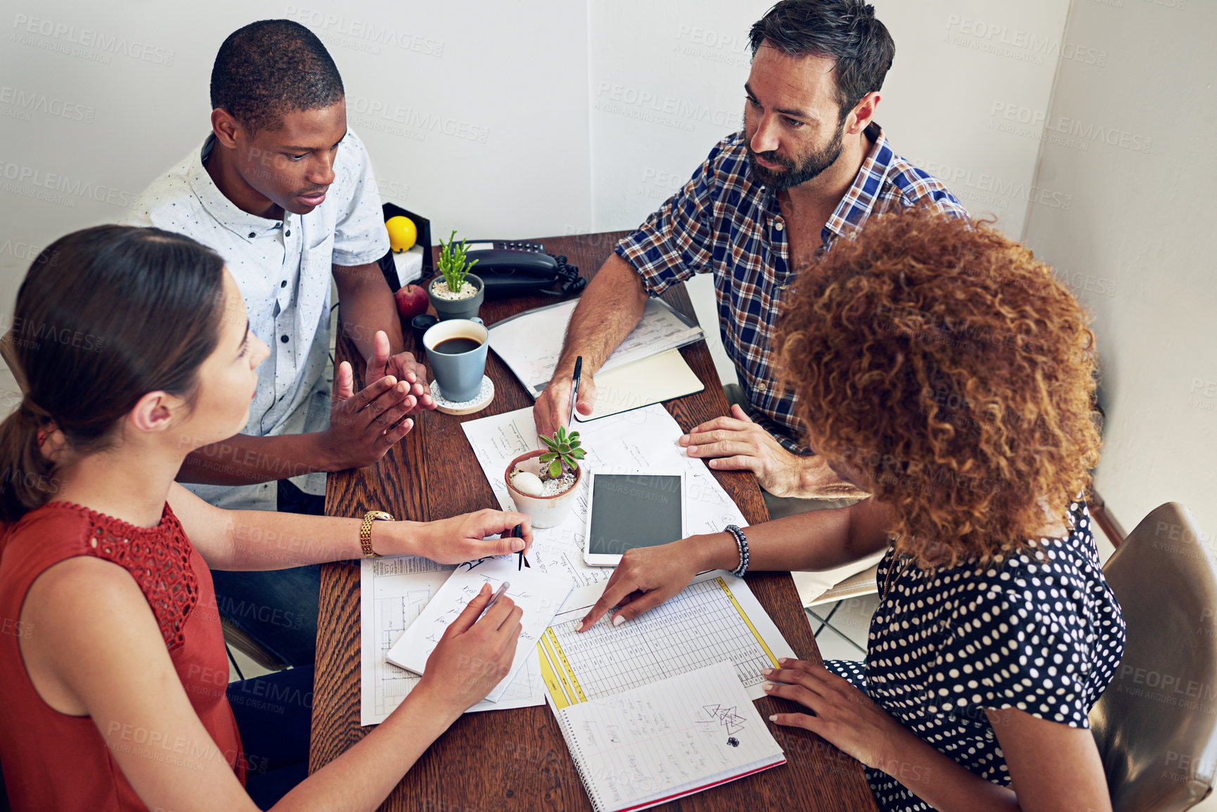 Buy stock photo Cropped shot of young designers at work