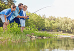 Fishing is a family activity