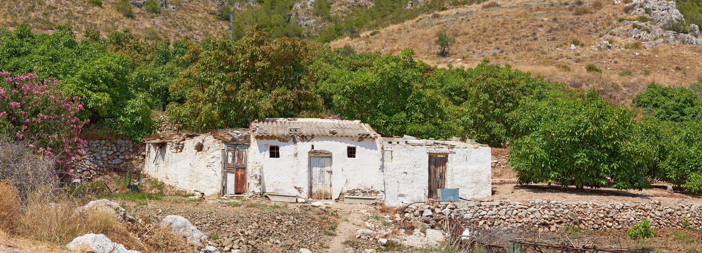 Buy stock photo Architecture, building and ruins design outdoor with infrastructure, abandoned and wall rubble of travel. Brick structure, property and disaster accident with vintage history, destruction and culture