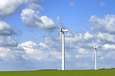 Buy stock photo Windmill - real alternative energy