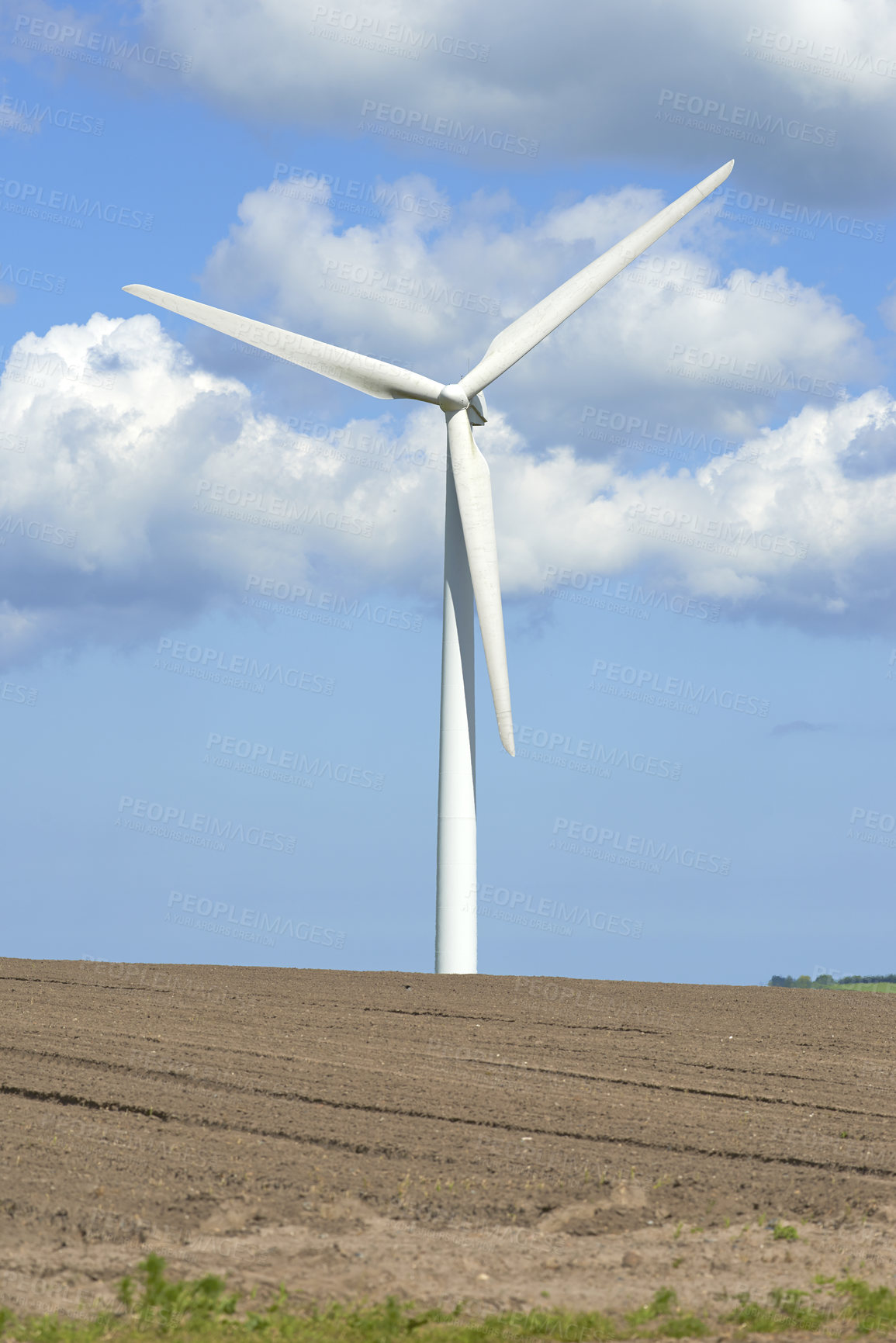 Buy stock photo Windmill - real alternative energy
