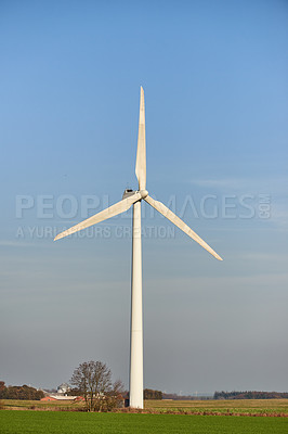 Buy stock photo Windmill - real alternative energy