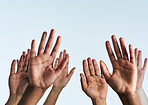 Raise your hands in support of each other
