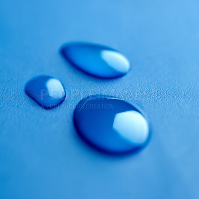 Buy stock photo Shot of drops of water 