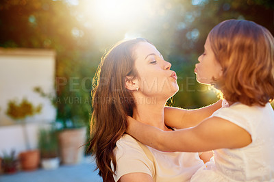Buy stock photo Cropped shot of a mother and daughter spending quality time together