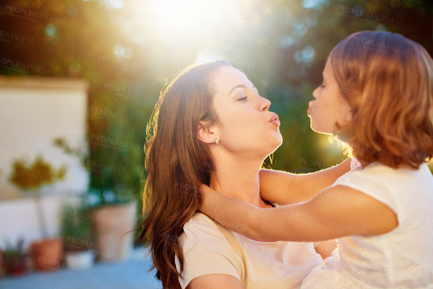 Buy stock photo Cropped shot of a mother and daughter spending quality time together