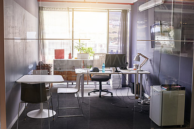 Buy stock photo Shot of an empty office