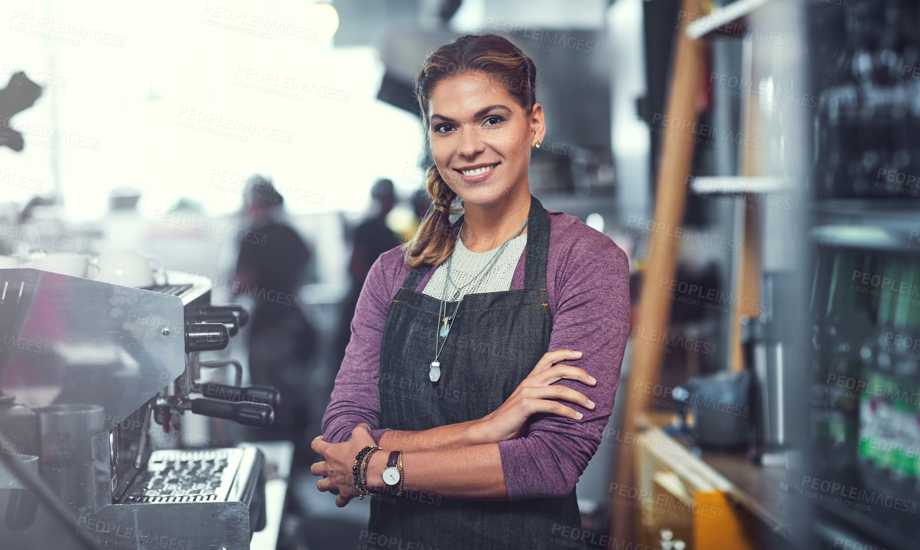 Buy stock photo Portrait of a confident young woman working in her store