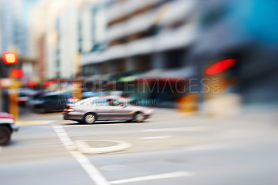 Buy stock photo Abstract blurred city images