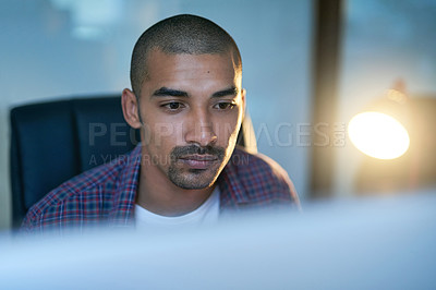 Buy stock photo Cropped shot of a young designer in the office