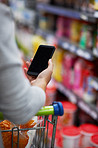 The convenience of a digital shopping list