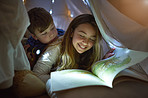 Siblings who enjoy story time together