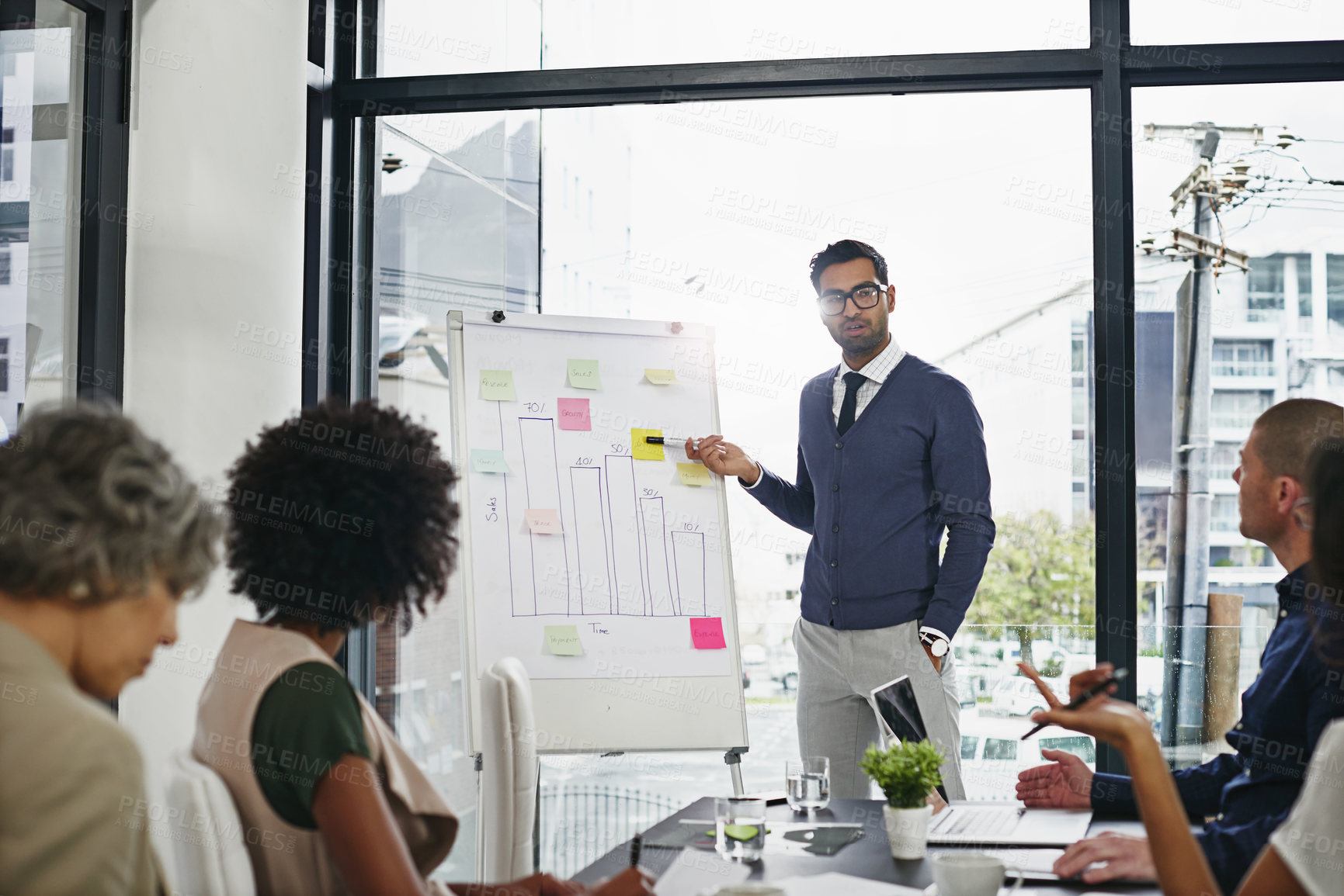 Buy stock photo Shot of businesspeople in an office