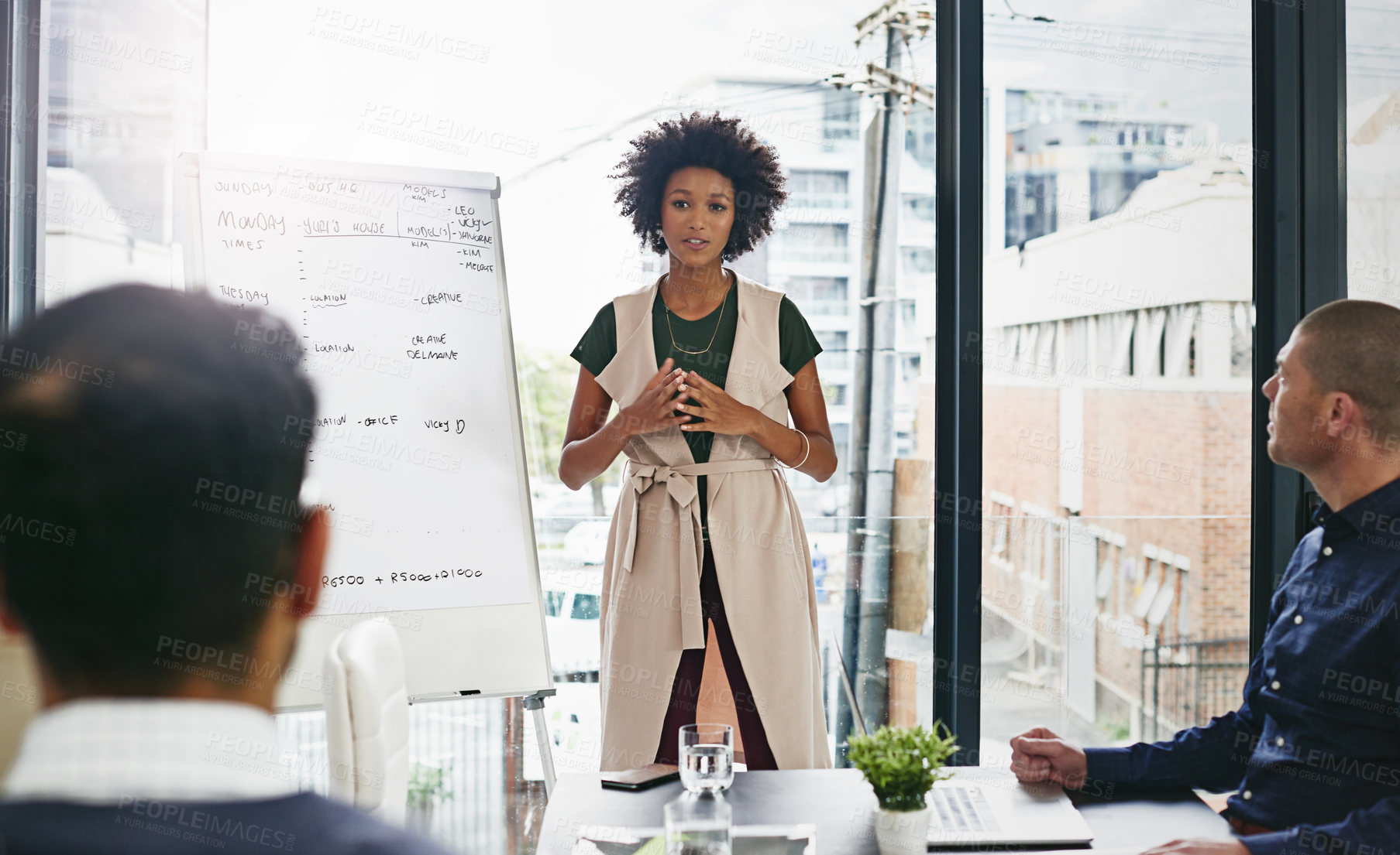 Buy stock photo Shot of businesspeople in an office