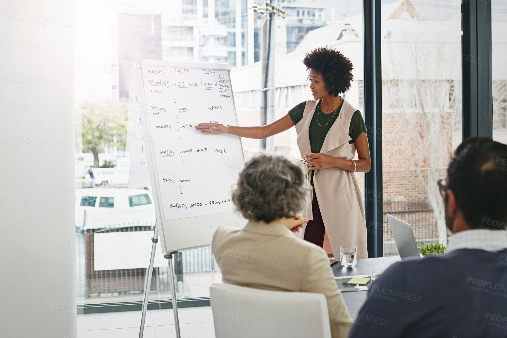 Buy stock photo Shot of businesspeople in an office