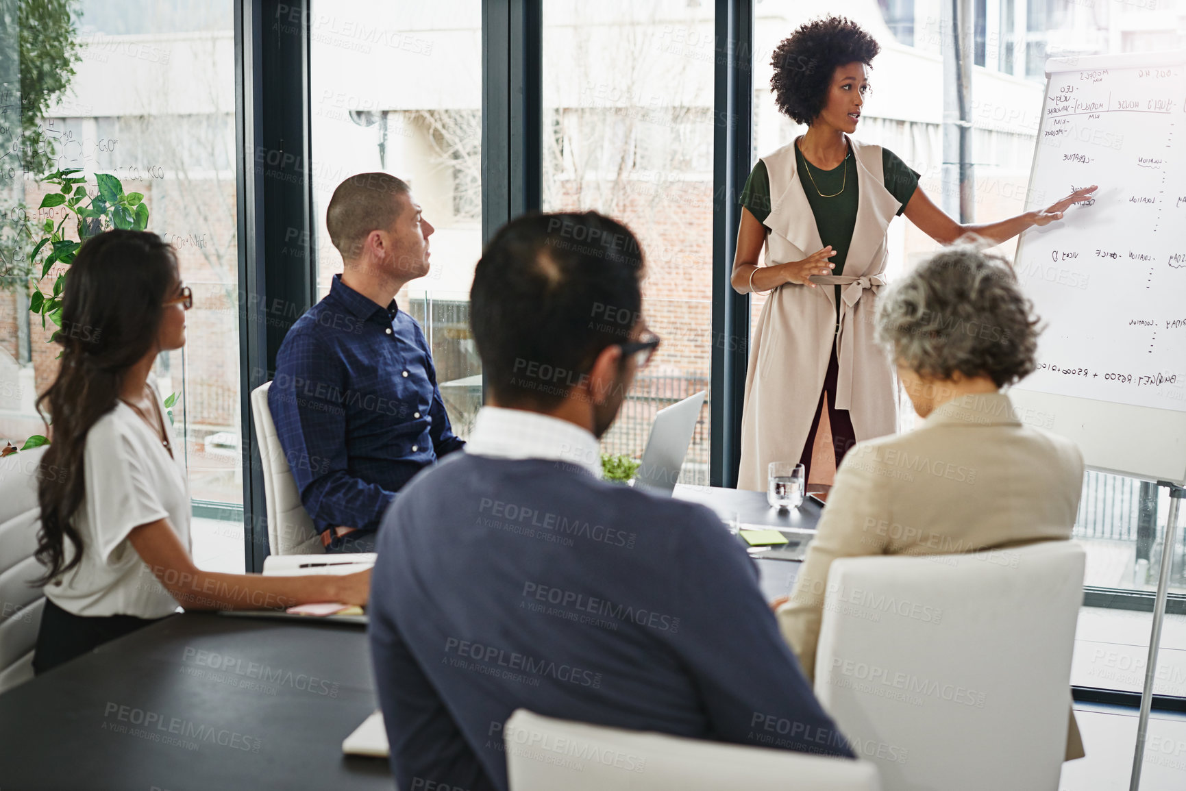 Buy stock photo Shot of businesspeople in an office