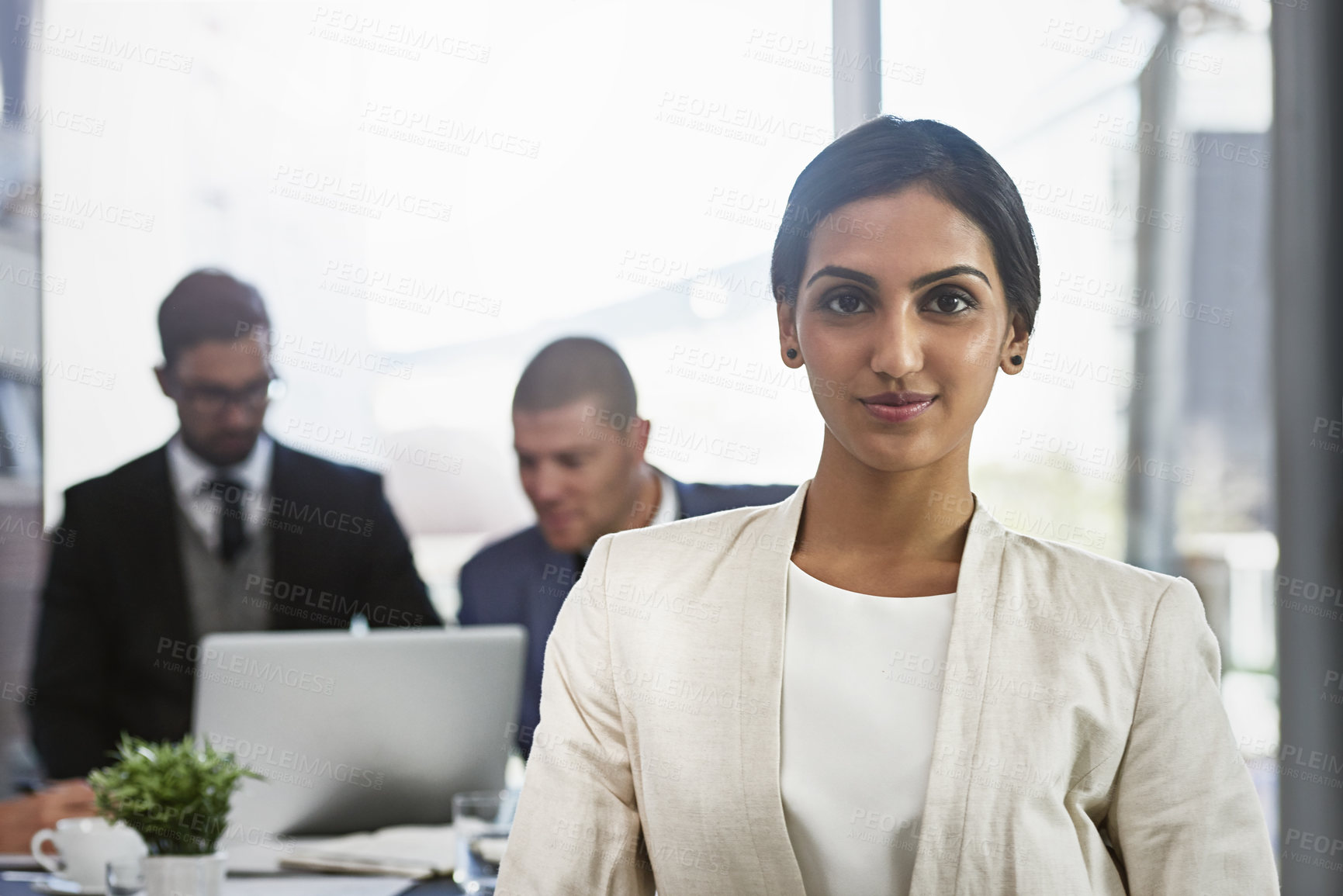 Buy stock photo Shot of businesspeople in an office