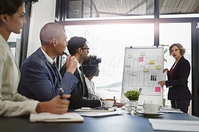 Buy stock photo Shot of businesspeople in an office