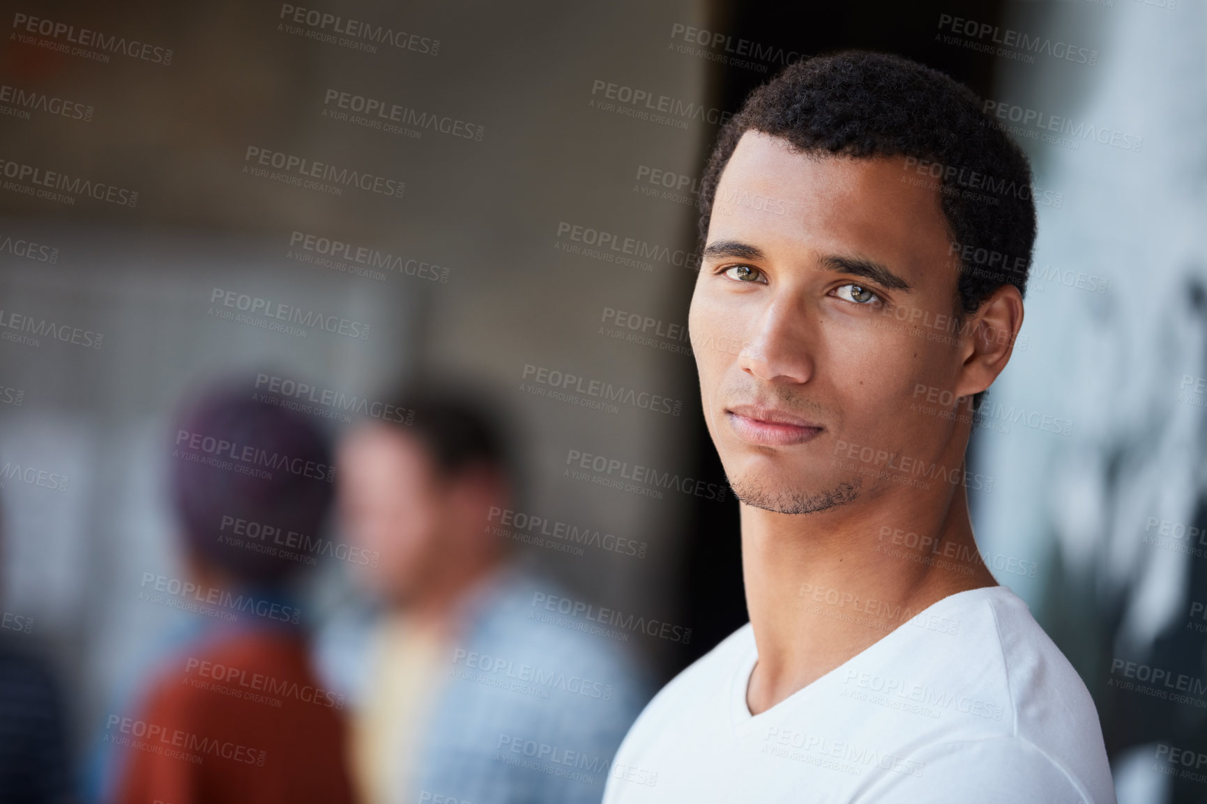 Buy stock photo Portrait of a university student on campus