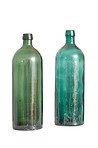 Empty glass bottles