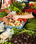 Local traders displaying their wares