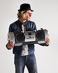 The sounds of a boombox