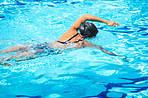 Keeping fit by swimming regularly