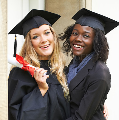 Buy stock photo A young woman on graduation day
