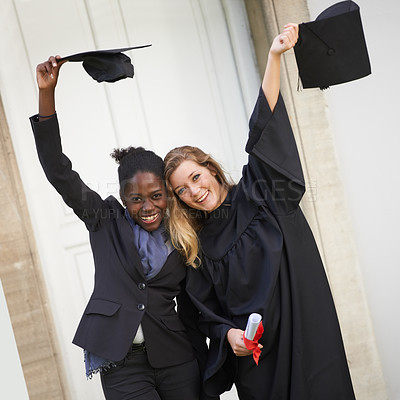 Buy stock photo A young woman on graduation day