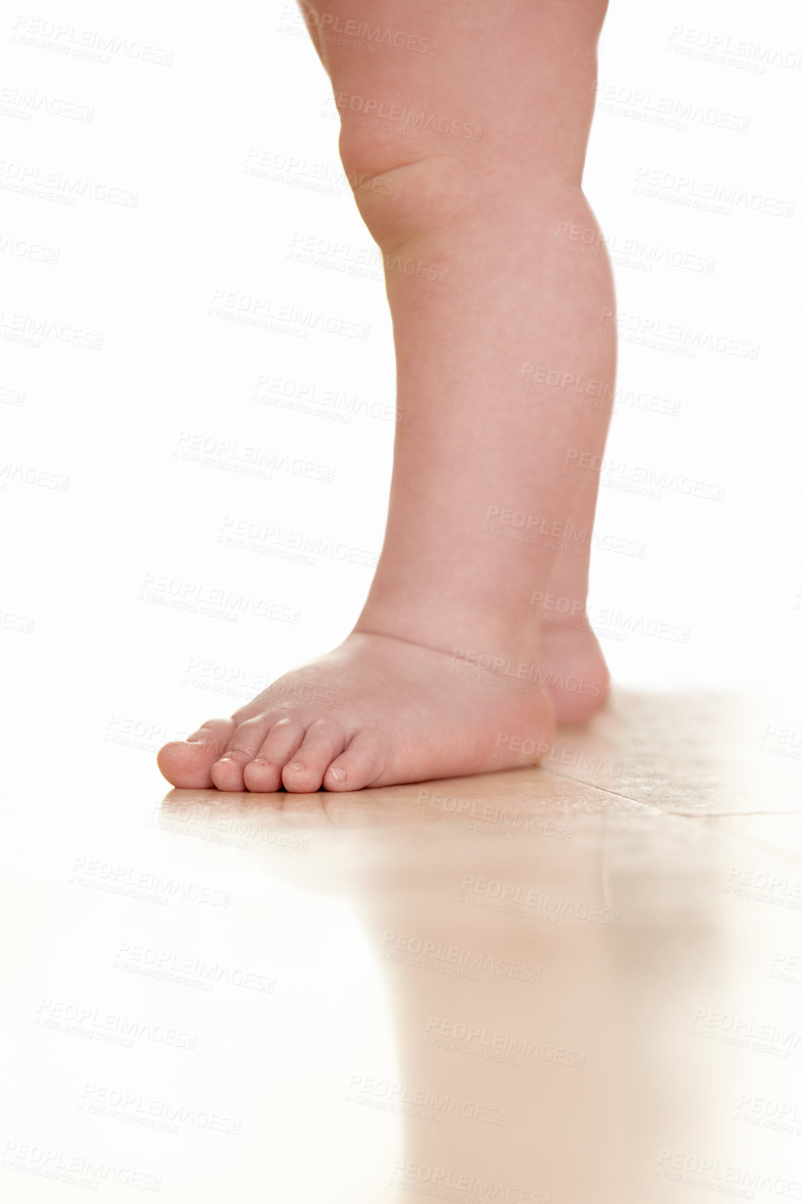 Buy stock photo Cropped view of a toddler's legs