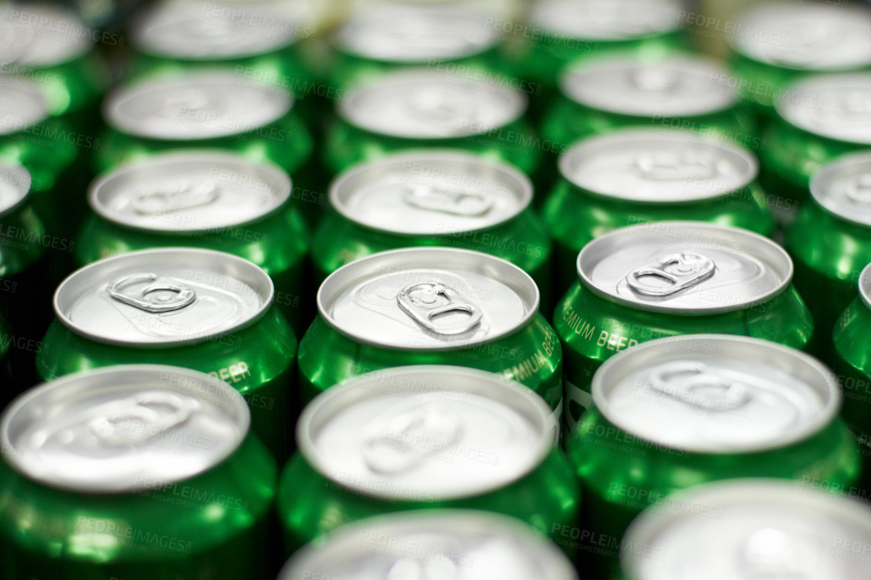 Buy stock photo Shot of a group of tin cans