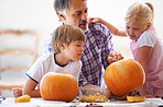 Family fun and pumpkin carving