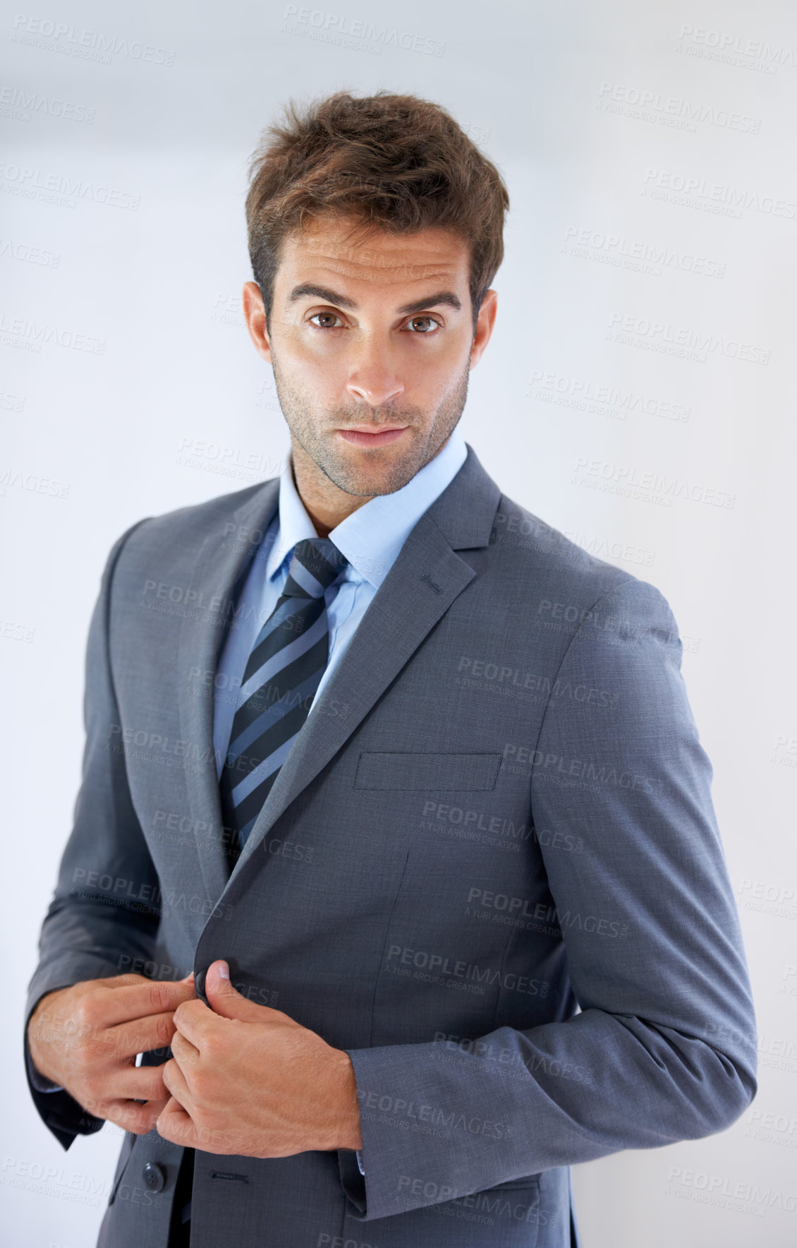Buy stock photo Portrait, suit and business with man, entrepreneur and confidence with startup, consultant and lawyer. Worker with legal practice, agent or employee with professional, corporate or career with blazer
