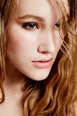 Buy stock photo Closeup image of an attractive young woman